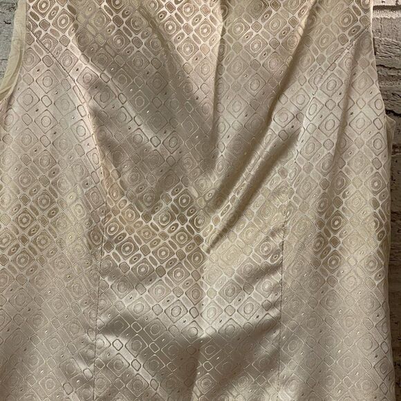 Sondra Falk Couture Gold Ivory Formal Jacket Dress – Size 4 (Designer, NWT) - Picture 5 of 16